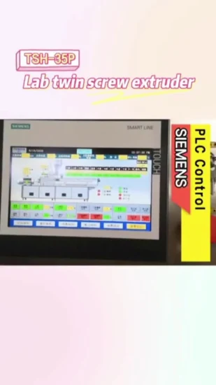 Extrusora de tornillo doble de co-rotación paralela de compuestos de polímero Masterbatch de plástico de mini laboratorio