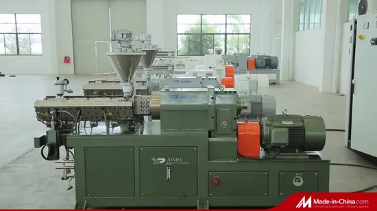 Recubrimientos en polvo Extrusora de doble tornillo a escala de laboratorio