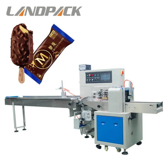 Landpack Lp-350b para pan de pita, sándwiches, empanadas, máquina de embalaje de sellado de flujo