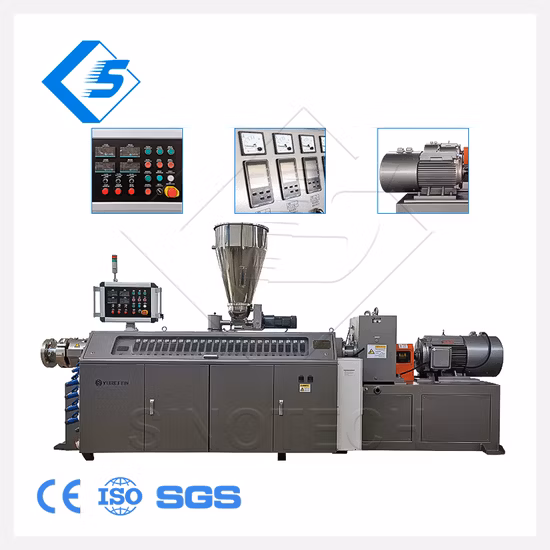 China Plastic Sino-Tech 2023 Nuevo diseño Shj-72 Lab Extrusora de doble tornillo de doble tornillo para Masterbatch de color plástico
